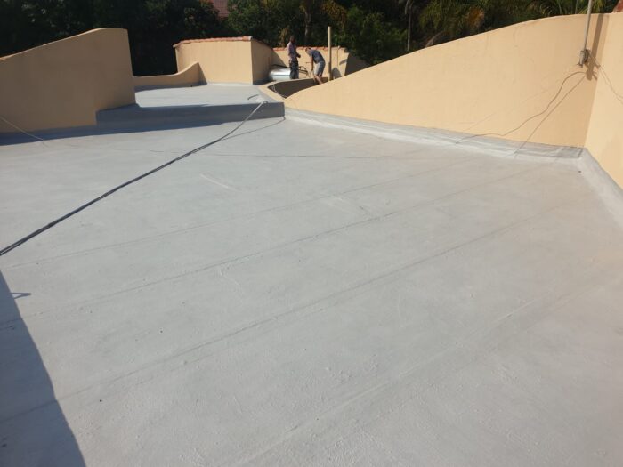 Residential concrete slab waterproofing