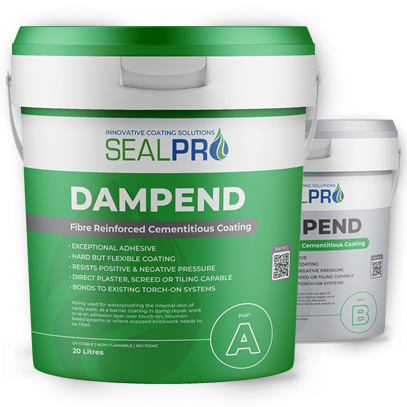 DampEnd - Fibre reinforced cementitious waterproof coating