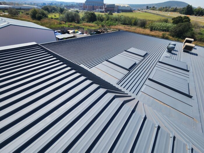 12. Roof final coat applied