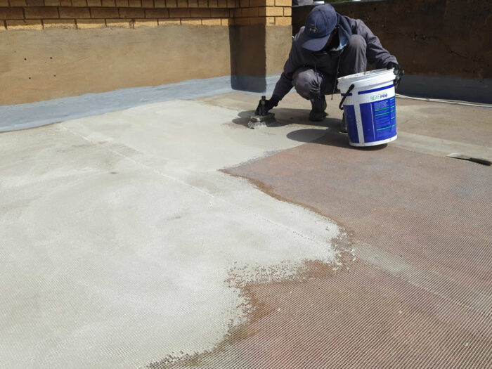 3.Concrete Slab Waterproofing ArmTec HyperFlex Application 3.Concrete Slab Waterproofing ArmTec HyperFlex Application