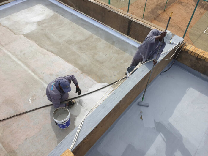 5.Concrete Slab Waterproofing ArmTec HyperFlex Installation 5.Concrete Slab Waterproofing ArmTec HyperFlex Installation