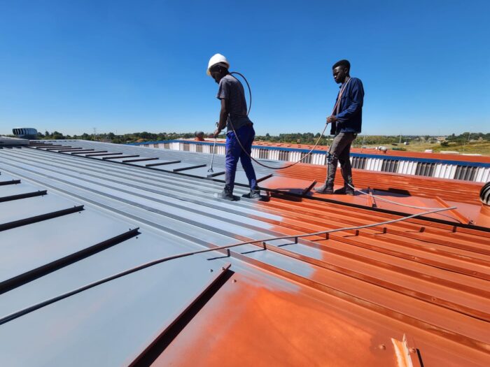 9. Roof painting 1st top coat