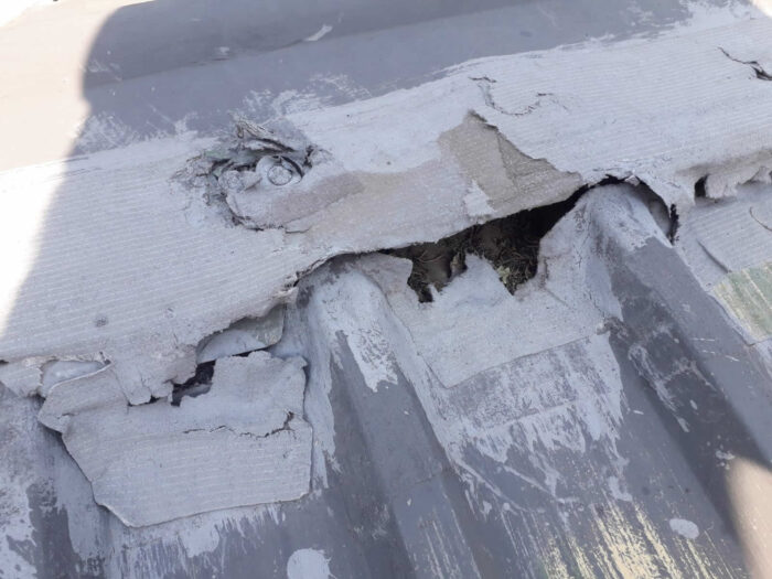 9.Roof waterproofing end of life at Hunters Rest 9.Roof waterproofing end of life at Hunters Rest